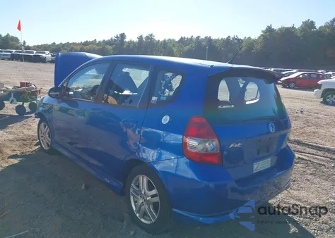 2007 Honda Fit Sport из США, поврежденный, VIN JHMGD376X7S054157
